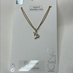 Icing Gold Capricorn Necklace